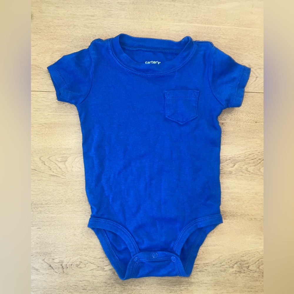 carters pocket tee onesie 9m
